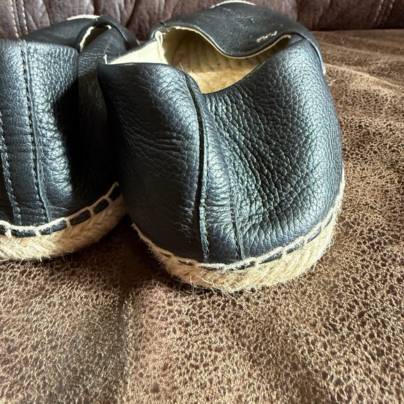 Michael Kors Black Leather Espadrille Flats Women’s Size 8.5M / 38.5M - Picture 10 of 12